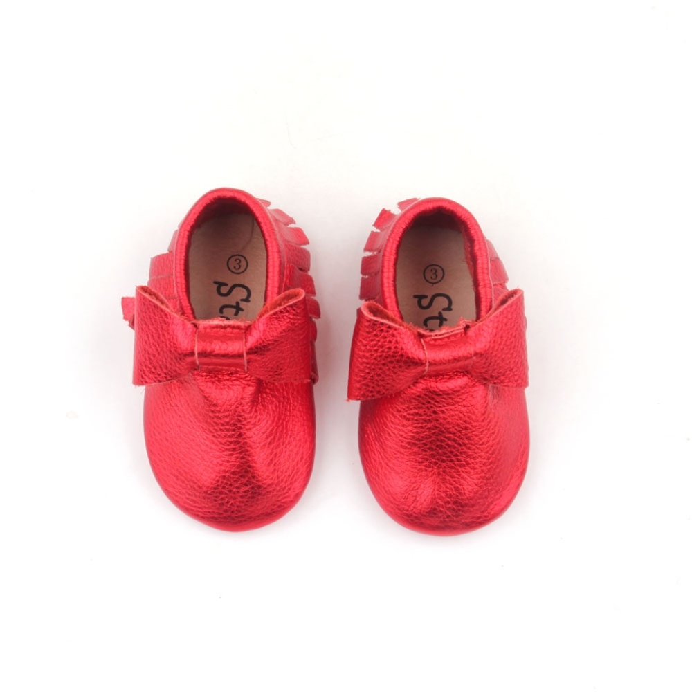 Starbie baby Moccasins Red baby shoes toddler shoes Baby girls shoes